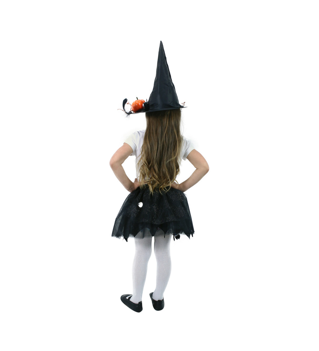 Čarodějka - sukně a klobouk, ozdoby