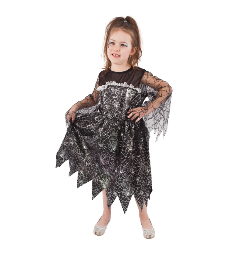 Dětský kostým na čarodějnice - pavučiny