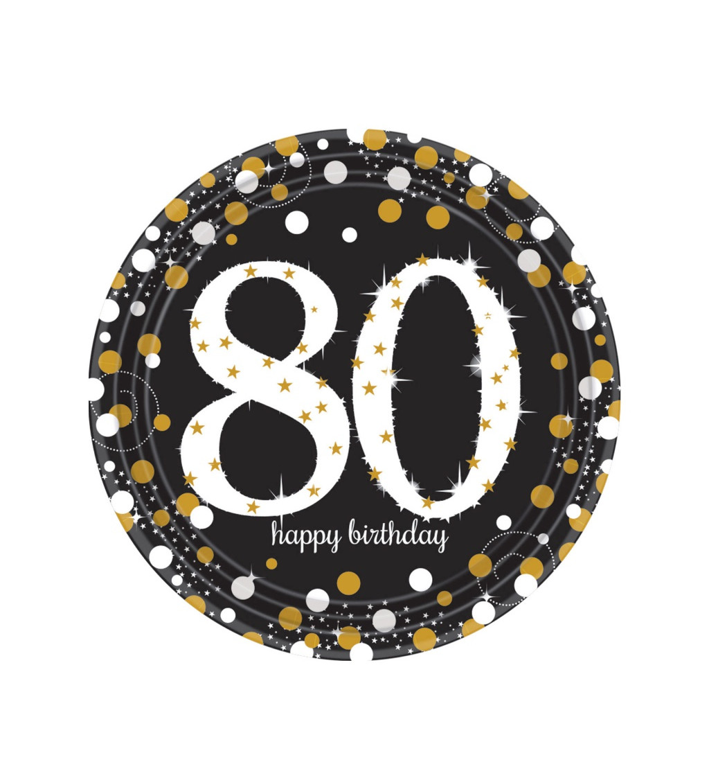 Zlaté párty talířky 80 let