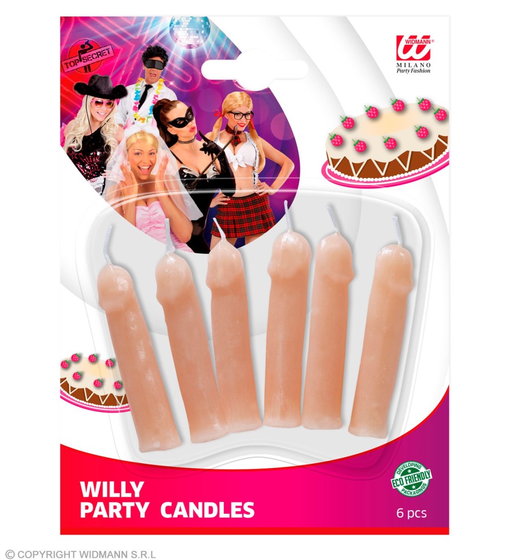 Dortové svíčky Penis