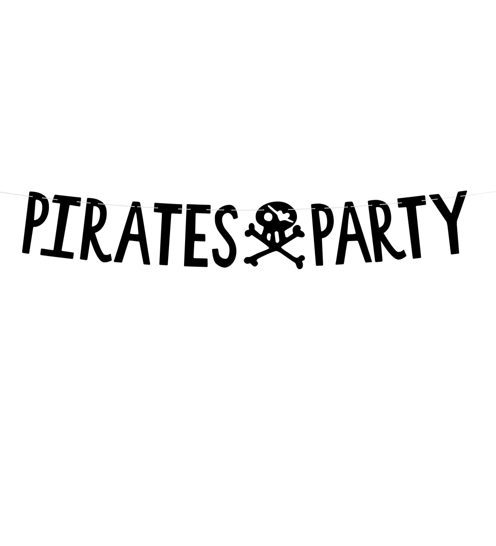 Černý banner - Pirates Party