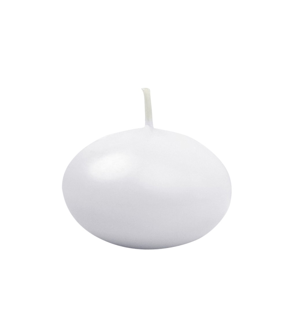 Bílá plovoucí svíčka, 5 cm