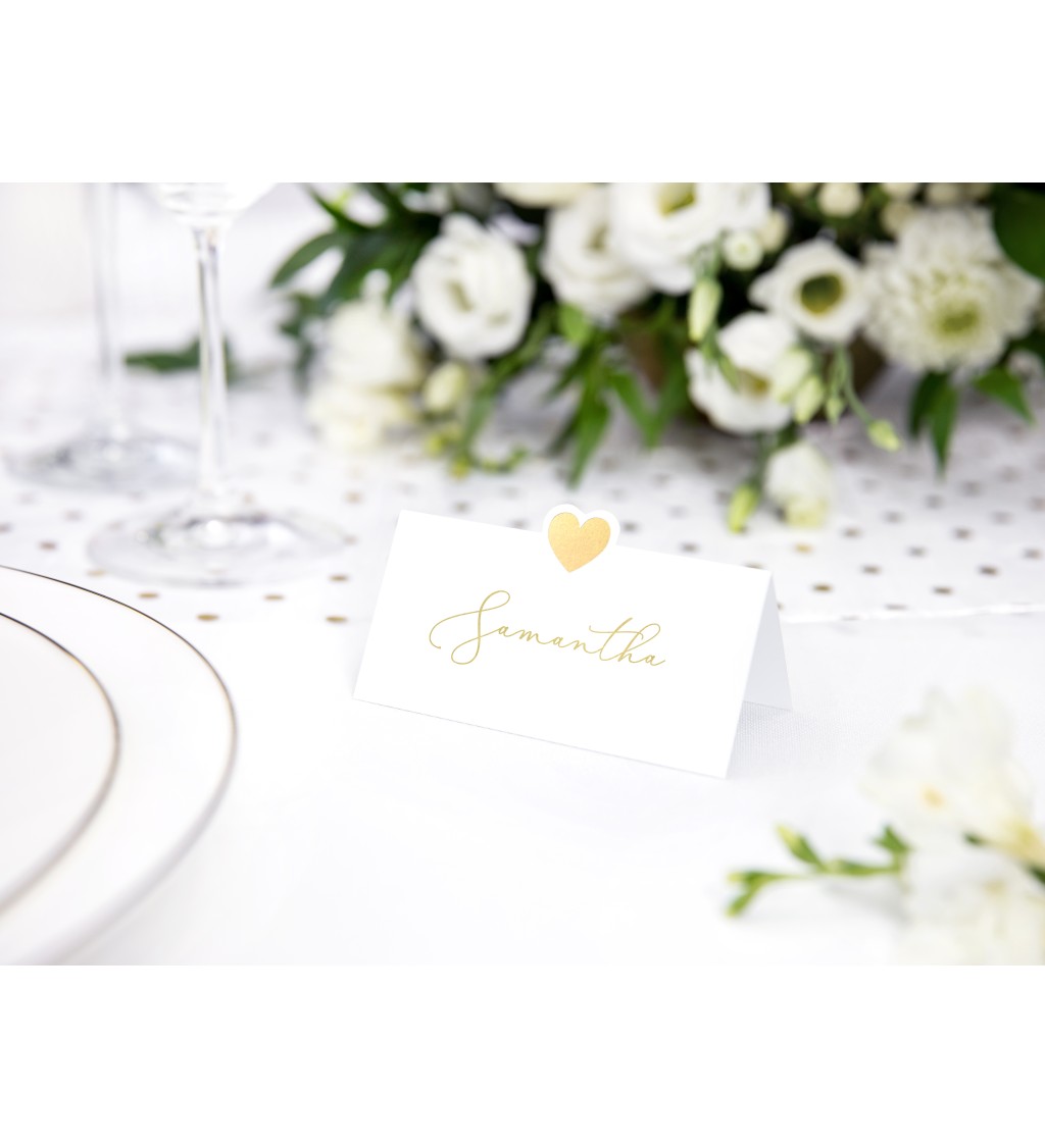 Jmenovky se zlatým srdíčkem