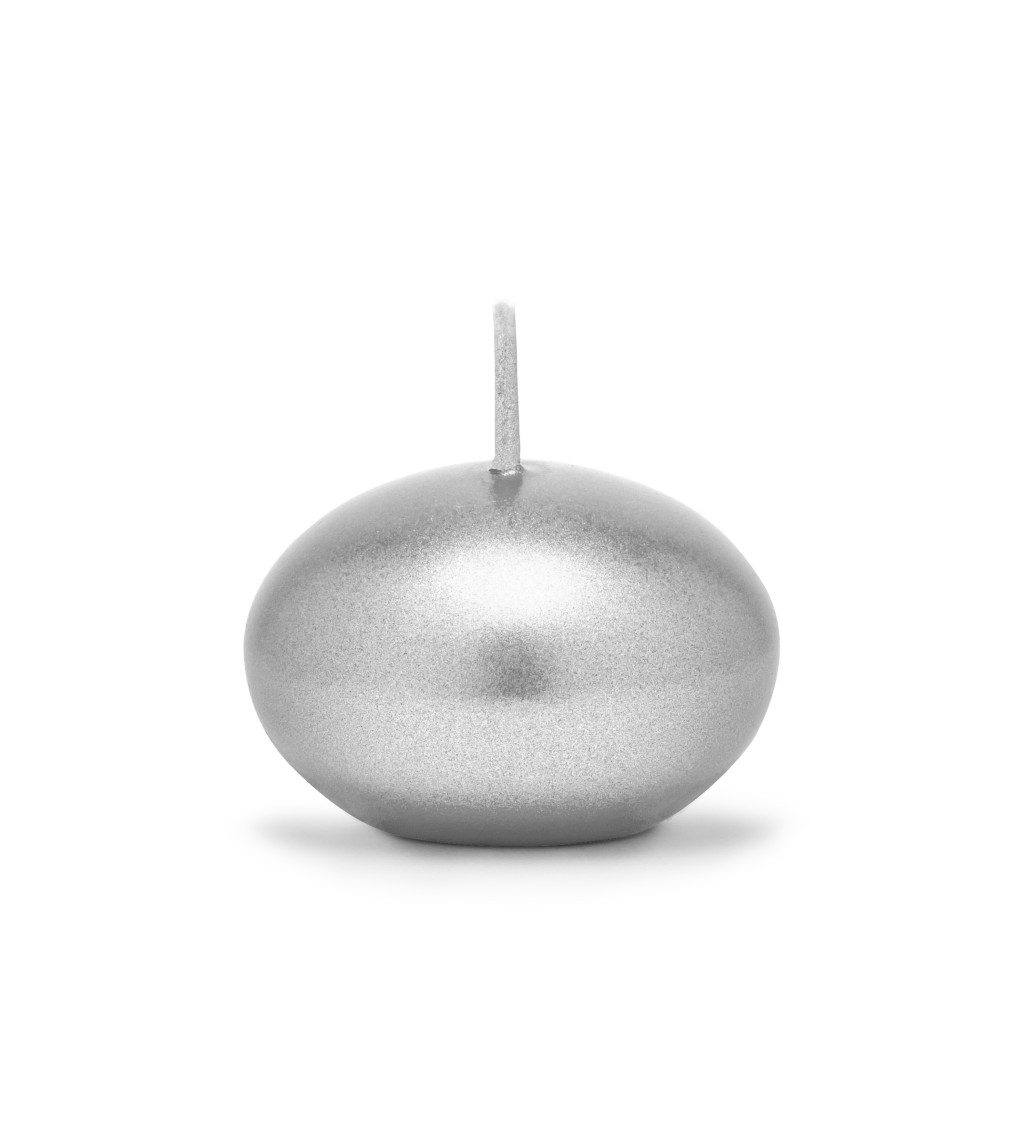 Stříbrná plovoucí svíčka, 4 cm