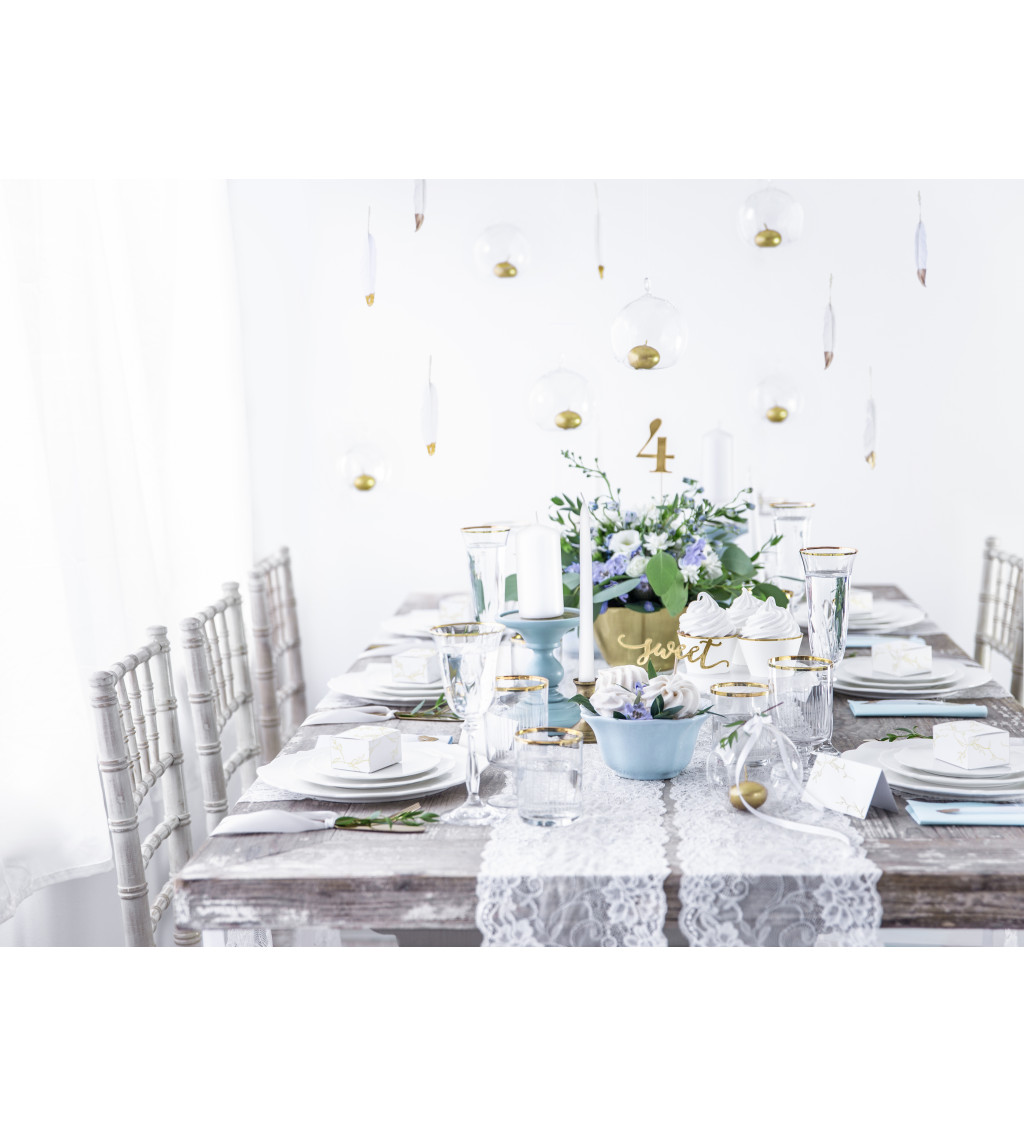 Skleněná koule - závěsný svícen