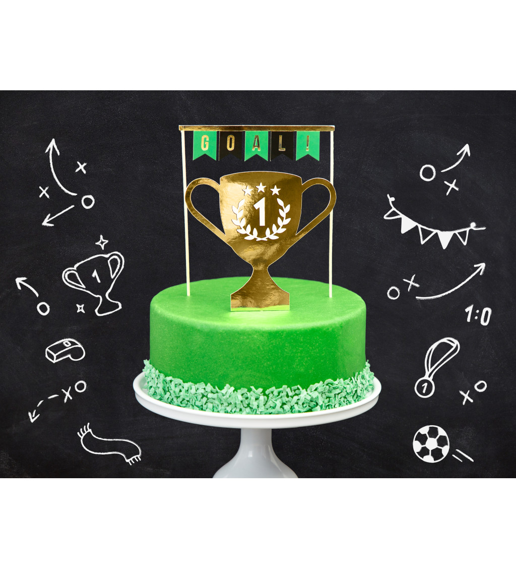 Fotbalová dekorace na dort