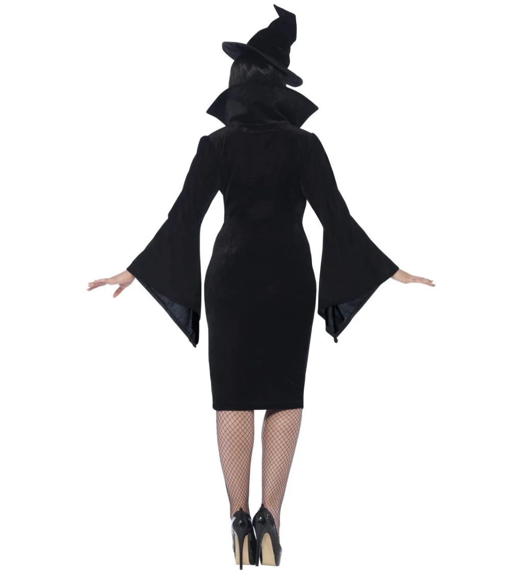 Kostým na Halloween - čarodějnice - černý