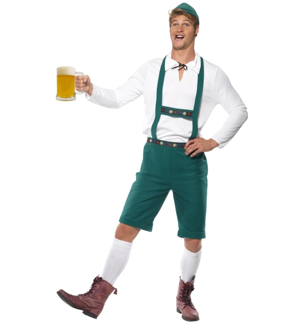 Kostým na Oktoberfest zelený - pánský