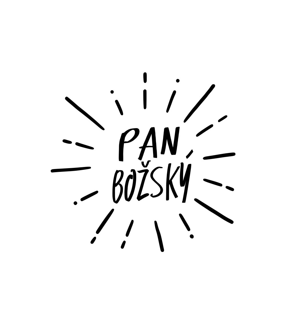 Pánské triko bílé - Pan božský