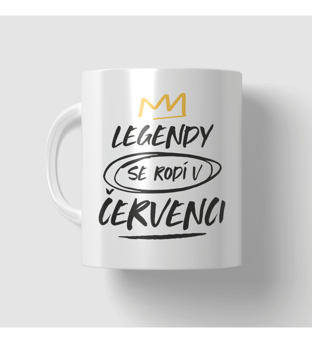 Narozeninový hrnek - Legendy se rodí v červenci