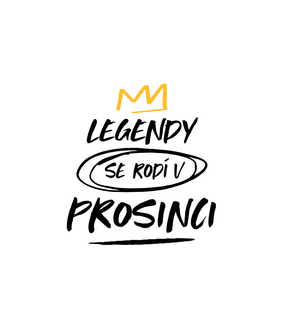 Pánské triko bílé - Legendy se rodí v prosinci