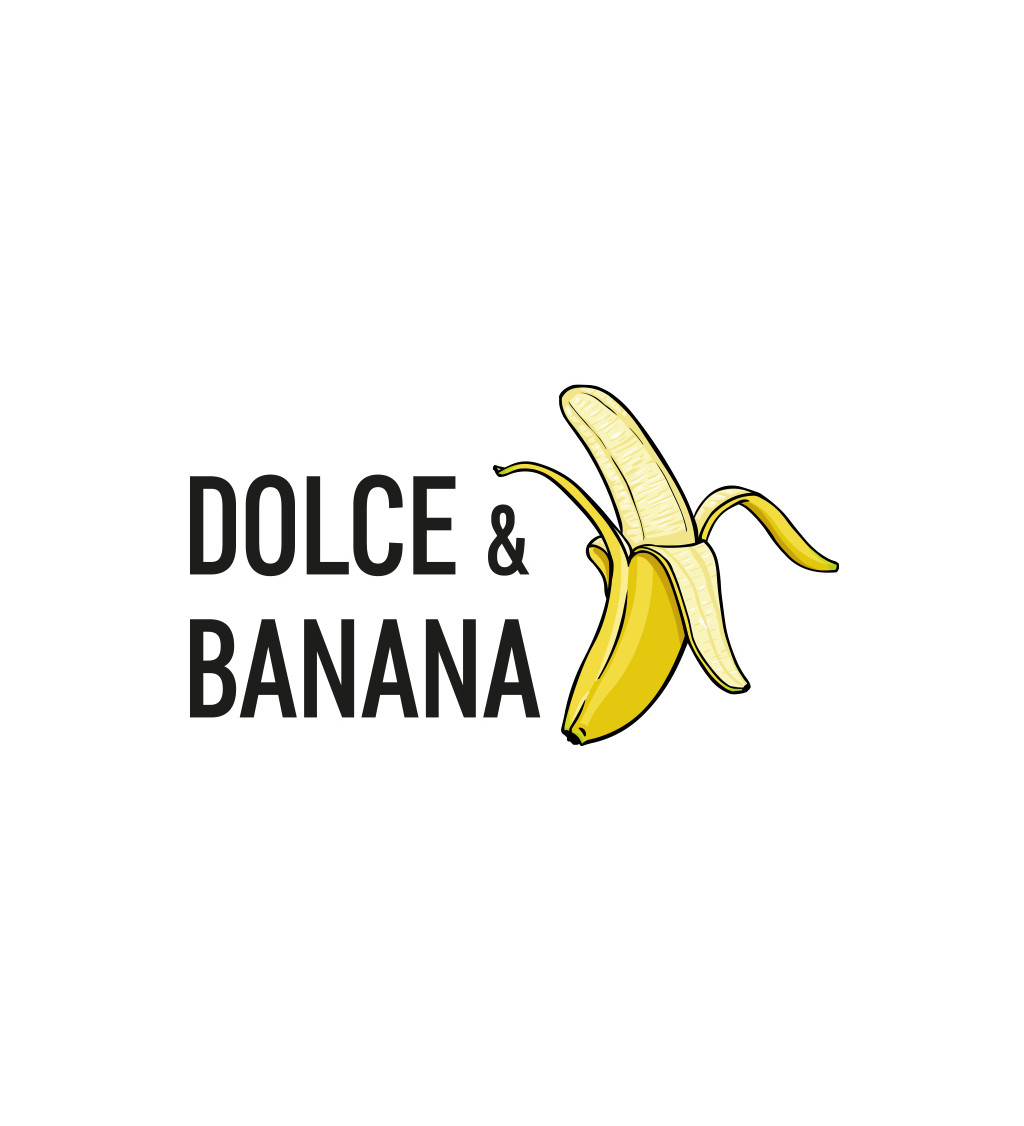 Pánské triko bílé - Dolce banana