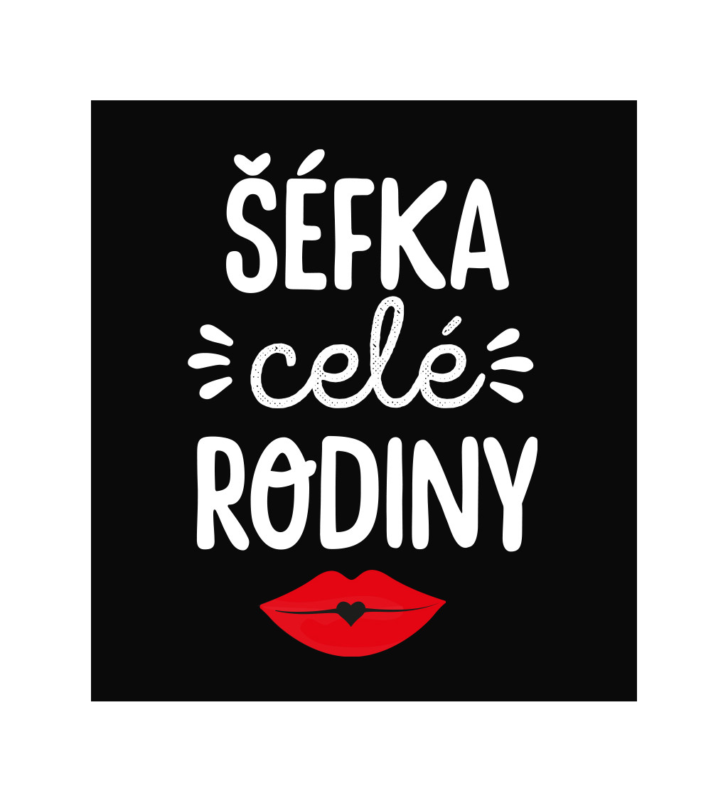 Zástěra černá - Šéfka celé rodiny