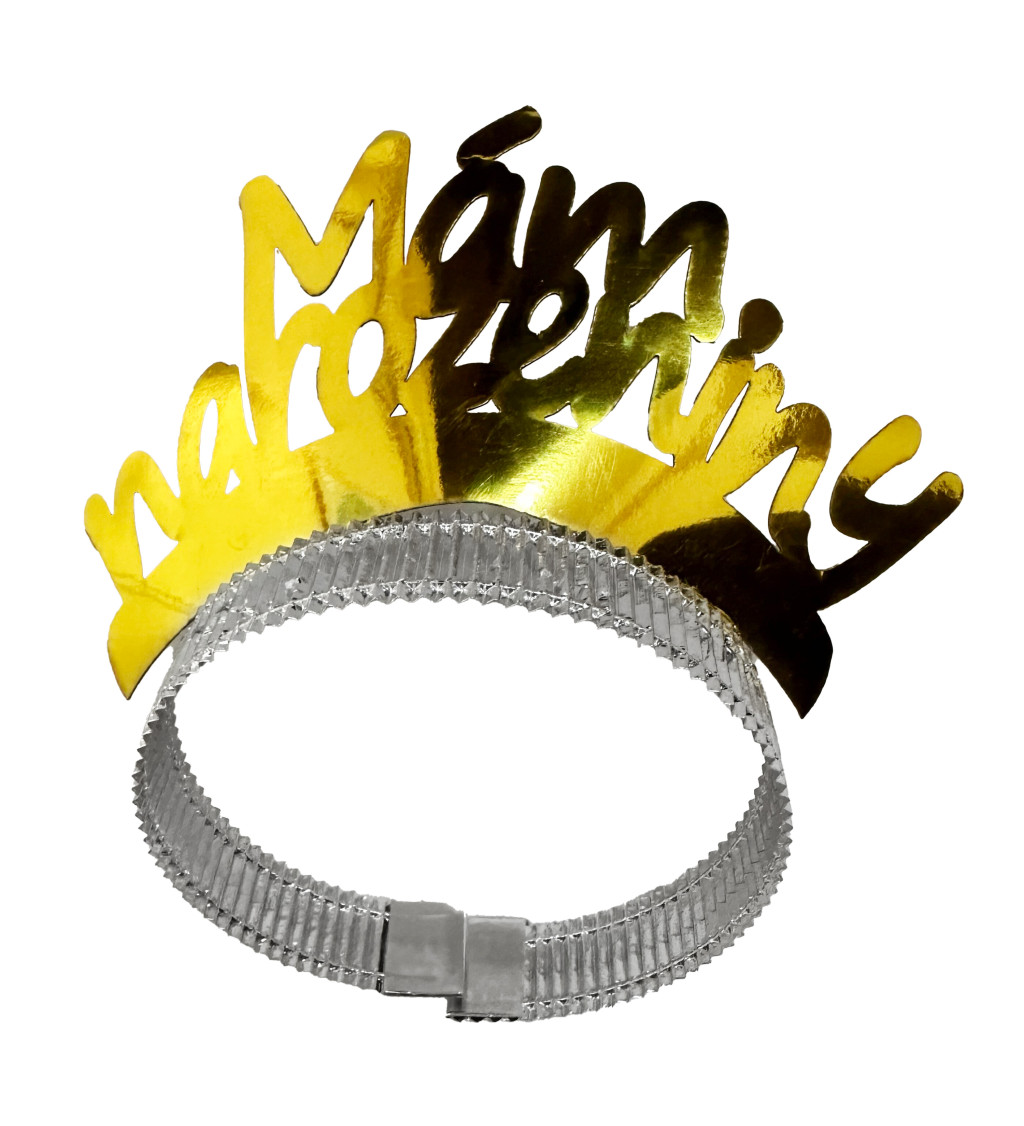 Narozeninová čelenka - zlatá