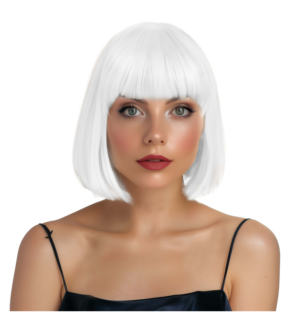 Paruka - mikádo, bílá