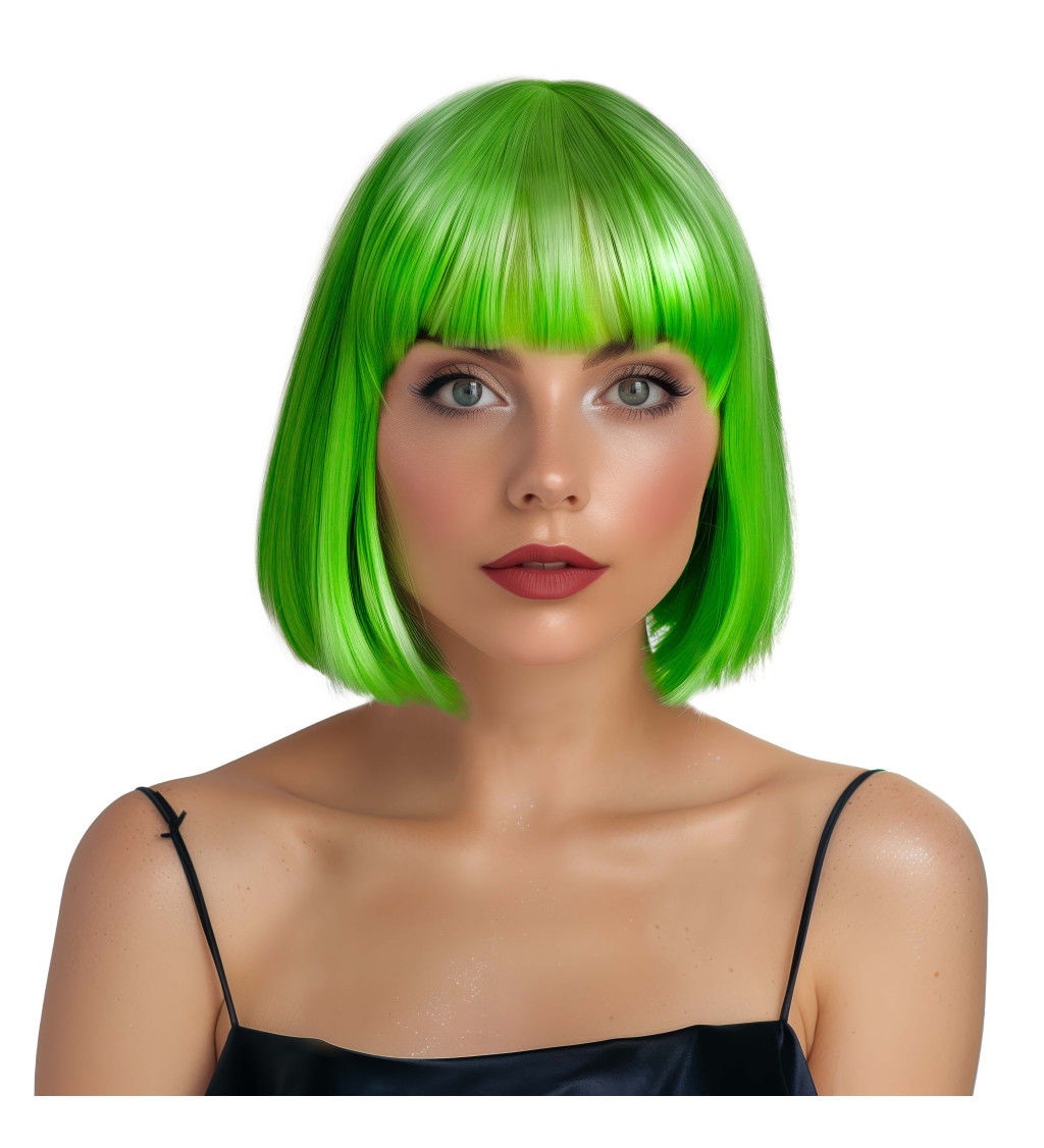 Paruka - mikádo, zelená