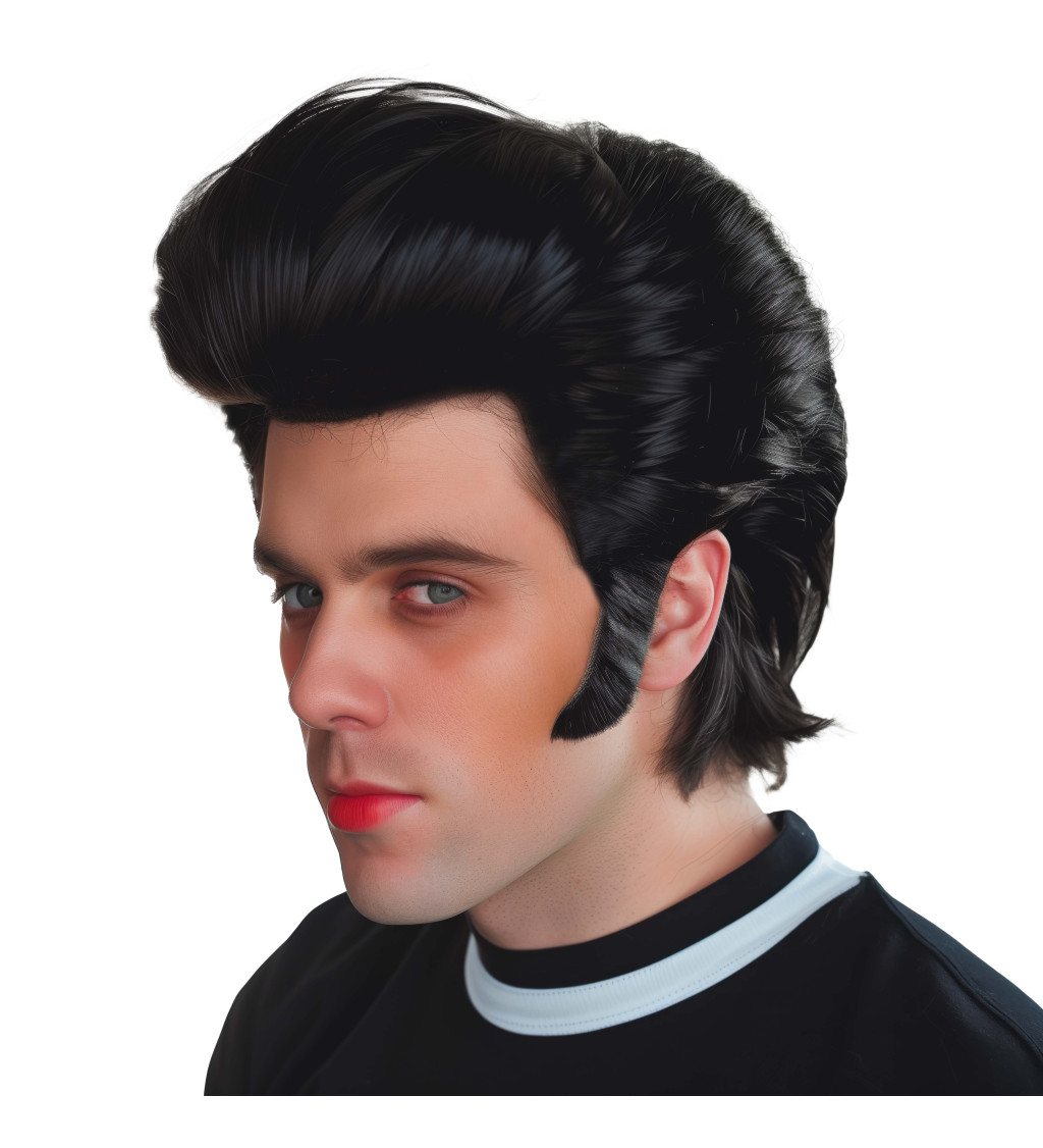 Paruka - Rock 'n' Roll, černá