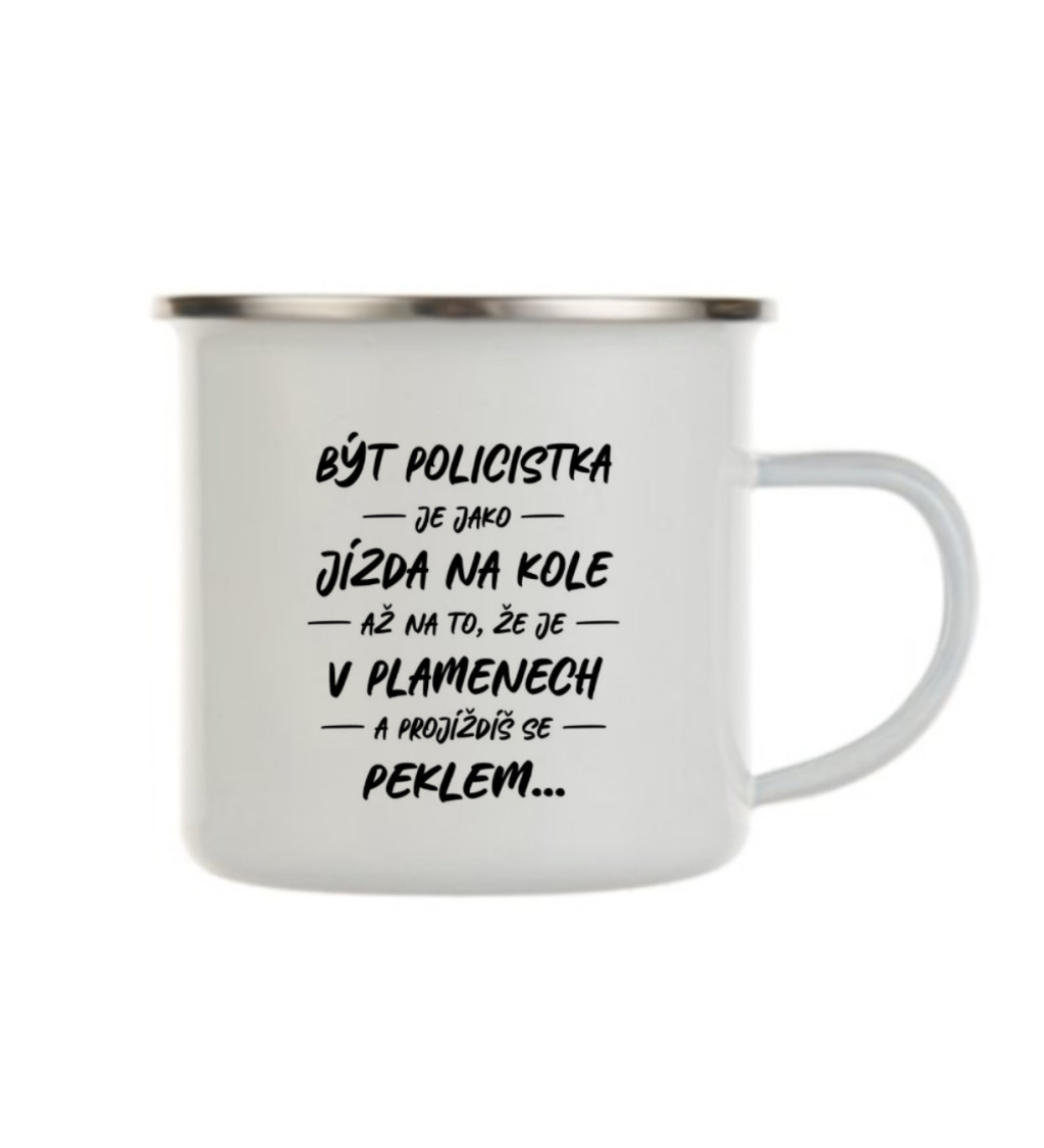 Plecháček bílý Být - policistka je jako