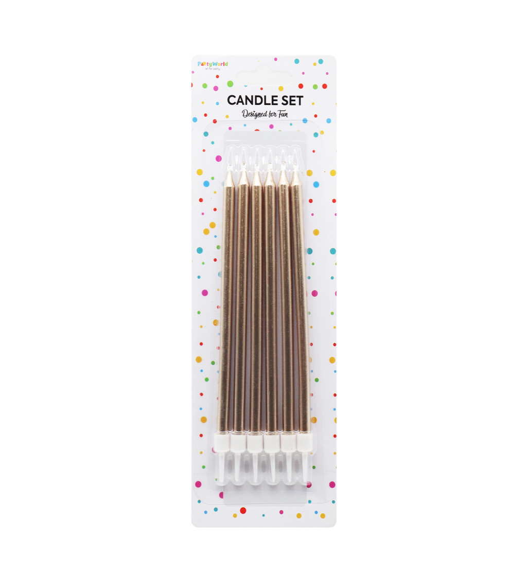 Narozeninové svíčky - rosegold 11 cm