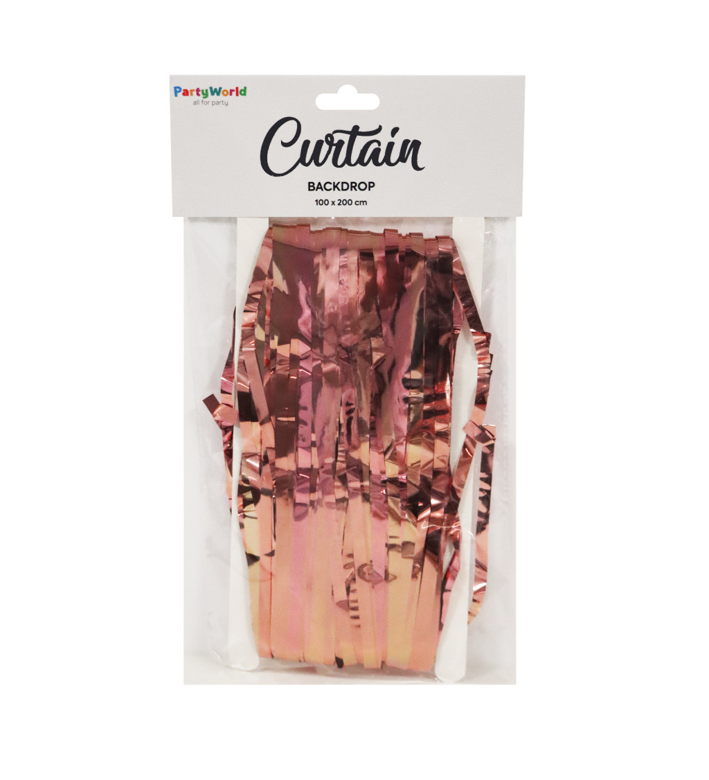 Party závěs fóliový - roseegold