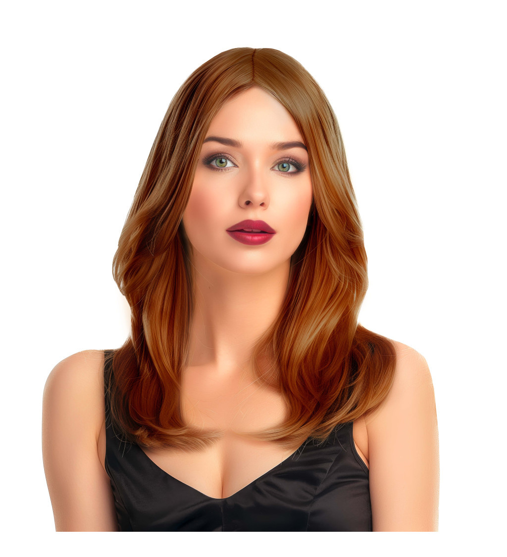 Paruk - vlnitá světle hnědá