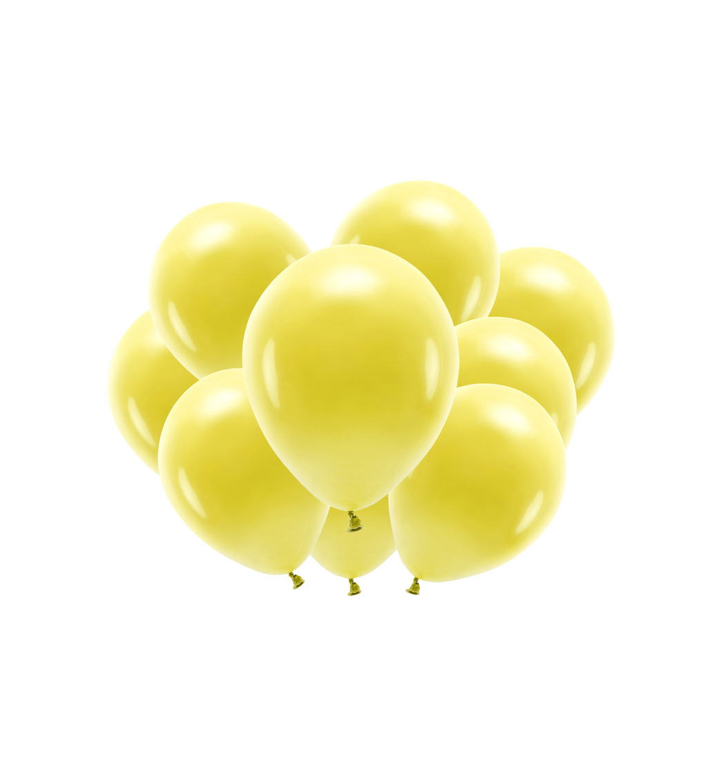 Eko balónky pastelové tmavě žluté