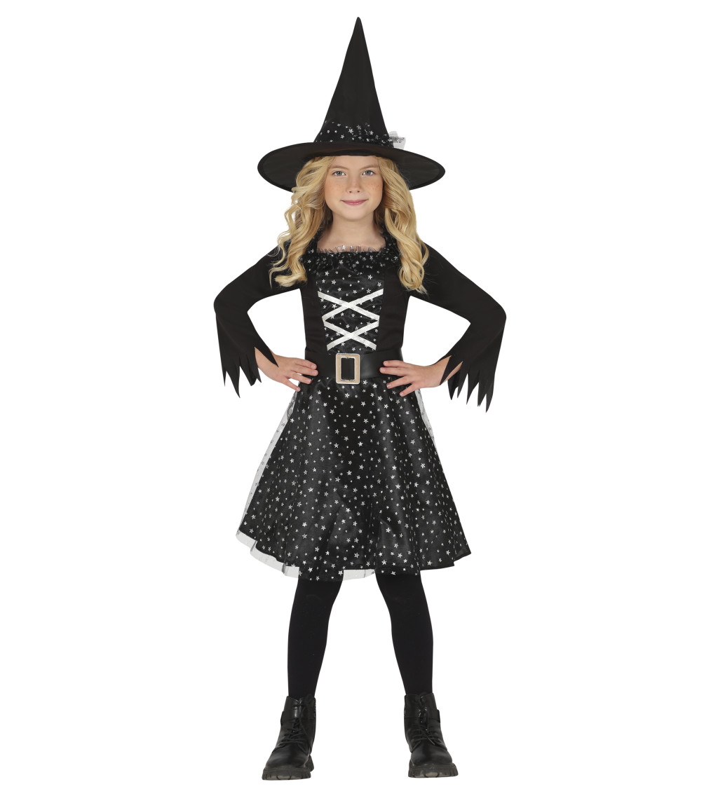 Dětský kostým - hvězdná čarodějnice