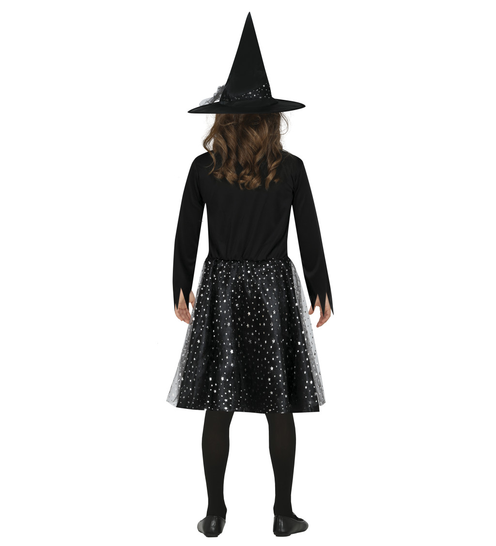 Dětský kostým - hvězdná čarodějnice