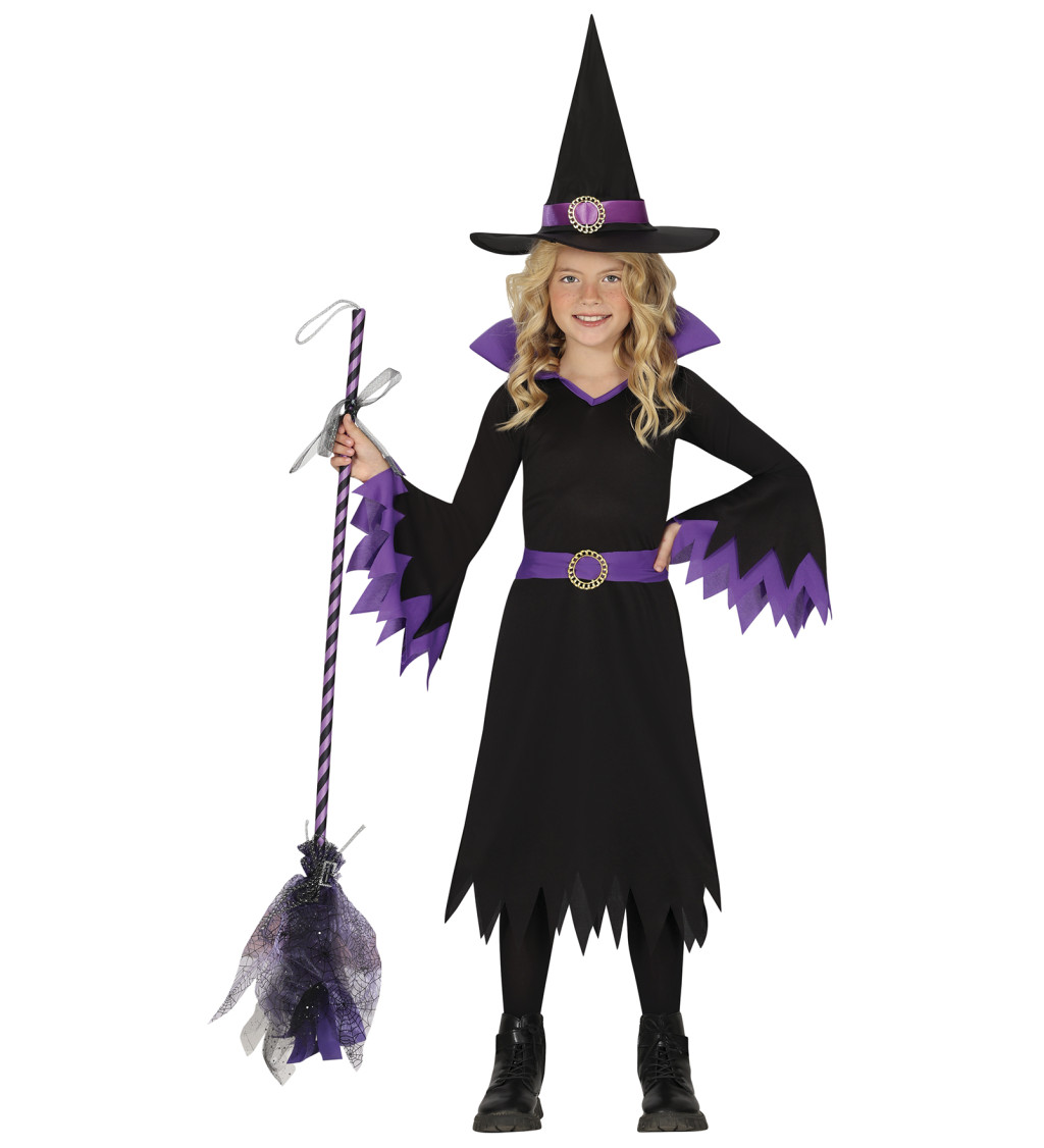 Dětský kostým - elegantní čarodějnice