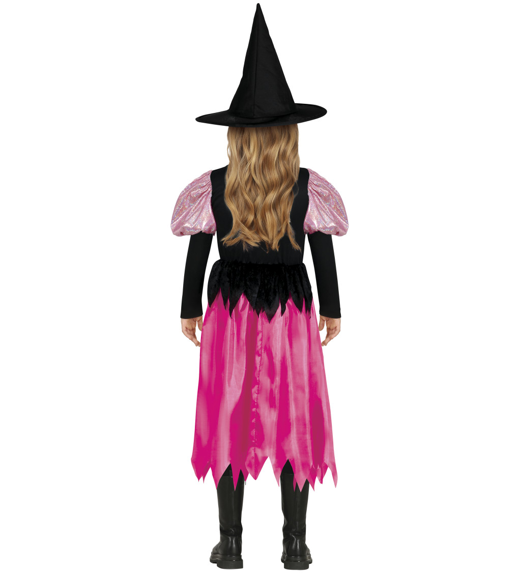 Dětský kostým - třpytivá čarodějnice