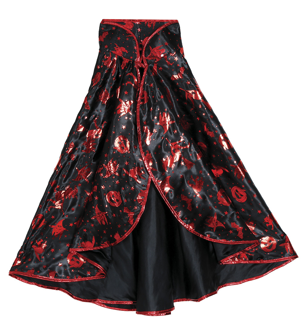 Sada - čarodějnice černo-červená pro děti