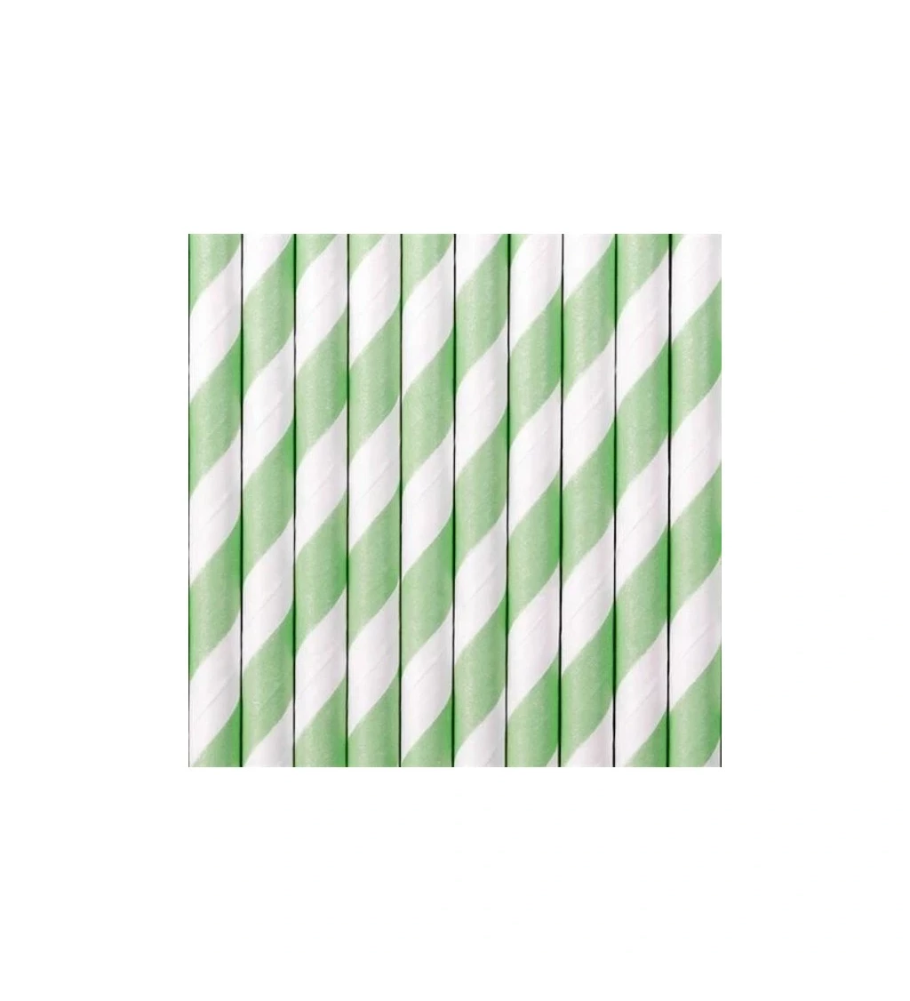 Brčka s peprmintovými proužky - bílá