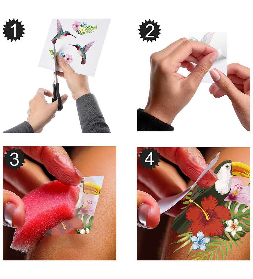 Tropické havajské tetování