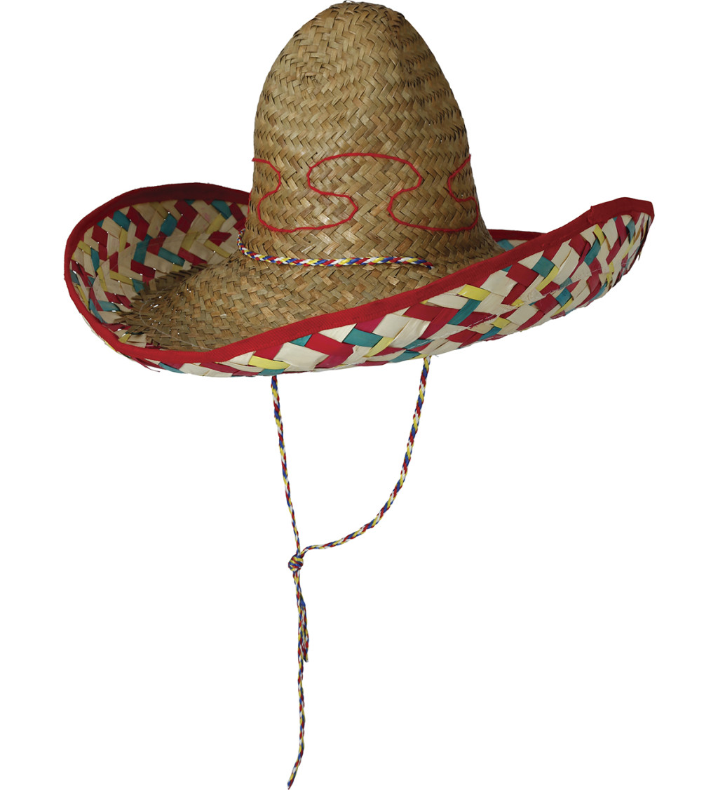 Mexický - slaměný klobouk