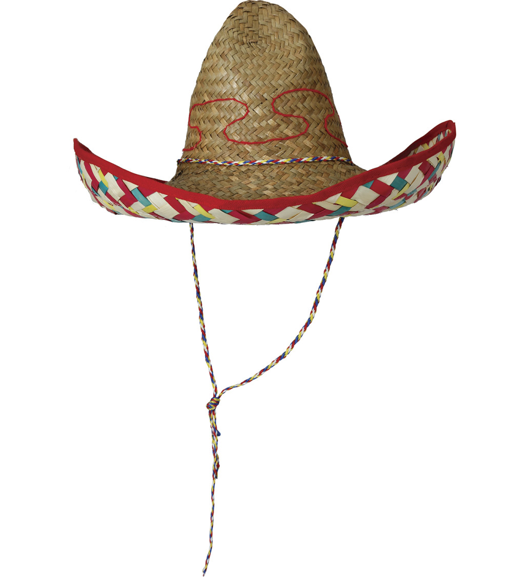 Mexický - slaměný klobouk