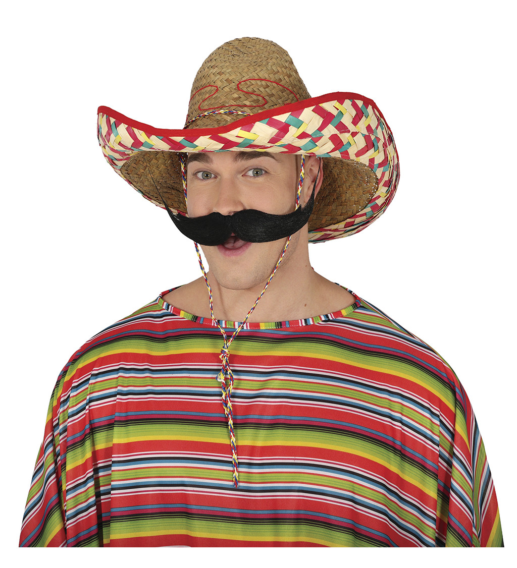 Mexický - slaměný klobouk