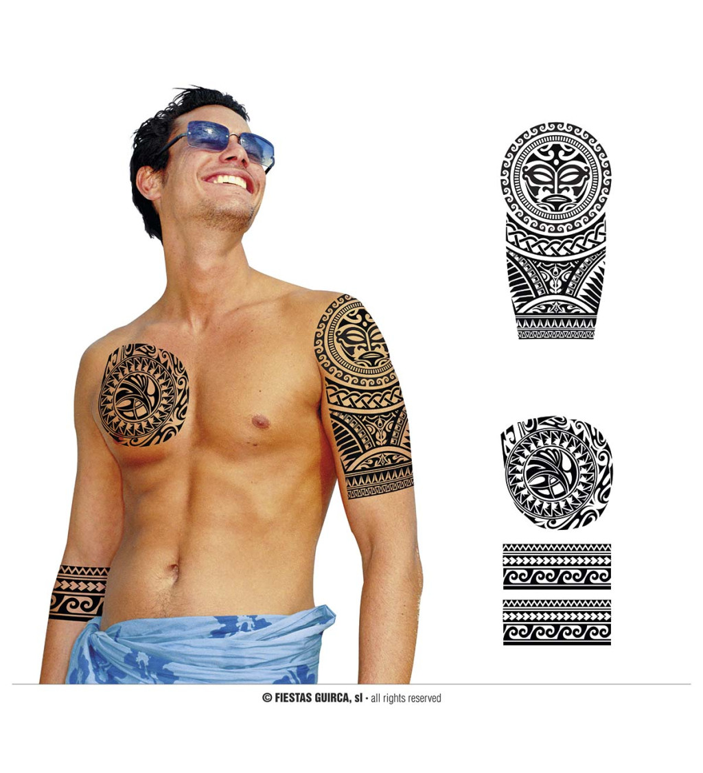 Černé tetování - vlny