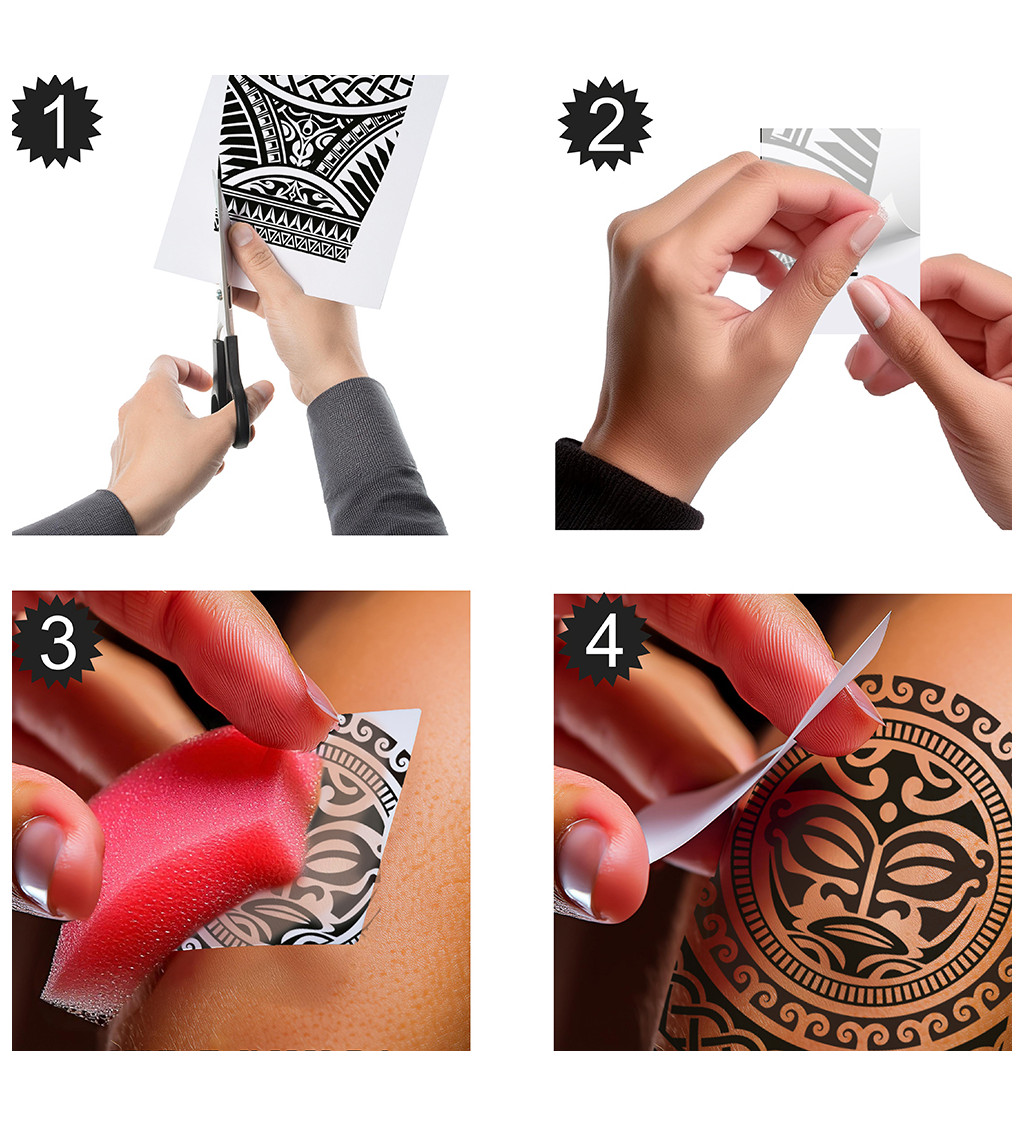 Černé tetování - vlny