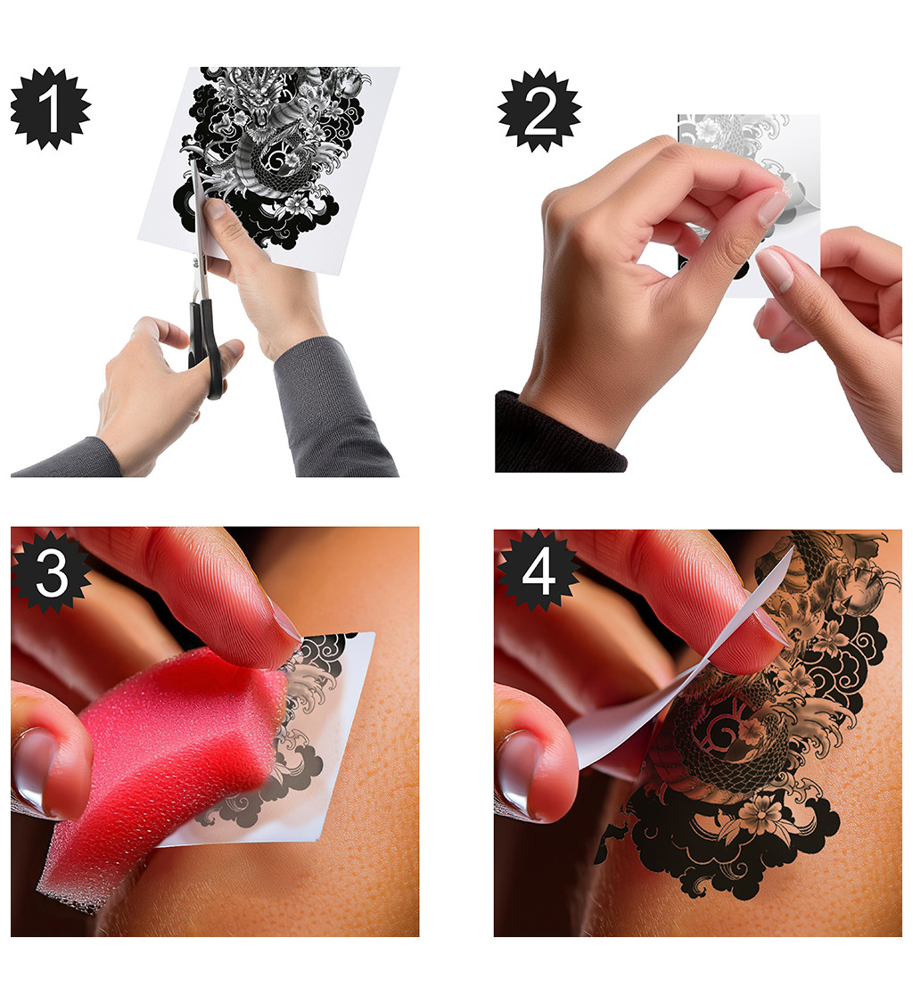 Realistické tetování - drak