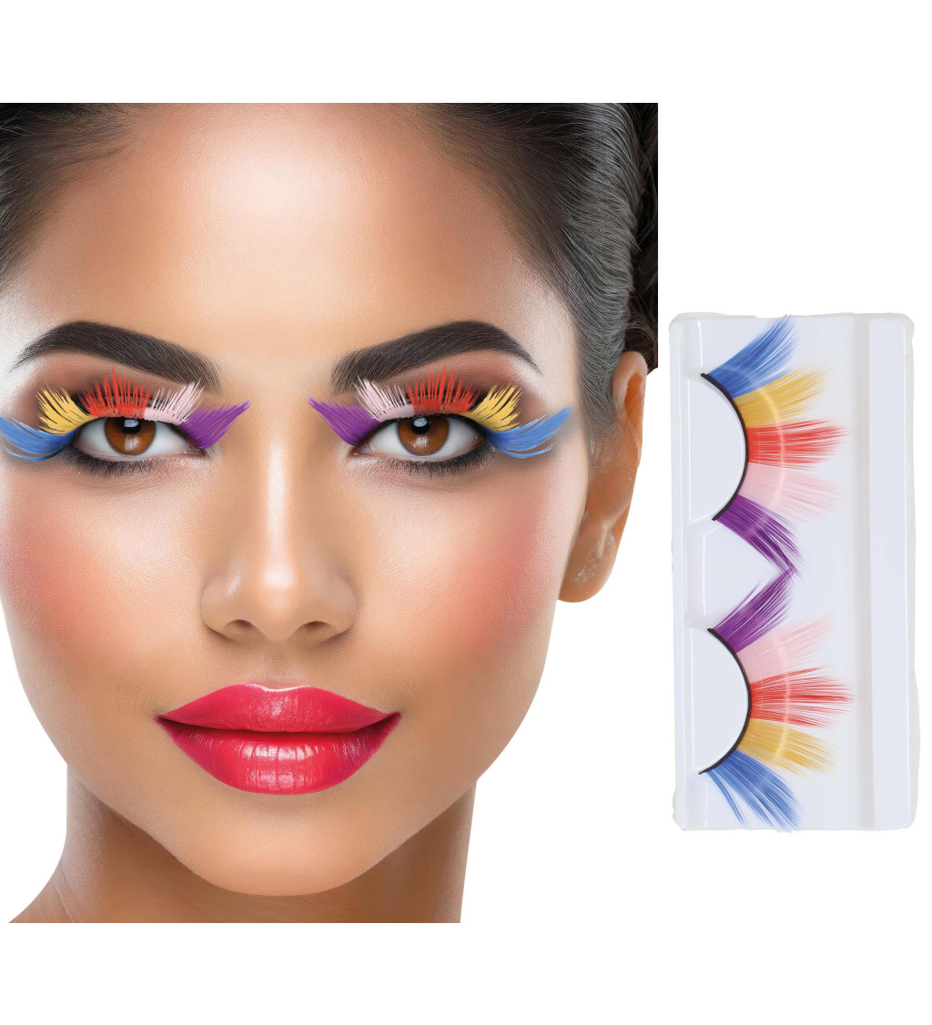Nalepovací řasy - barevné