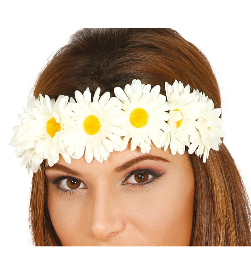 Čelenka - z bílých květů