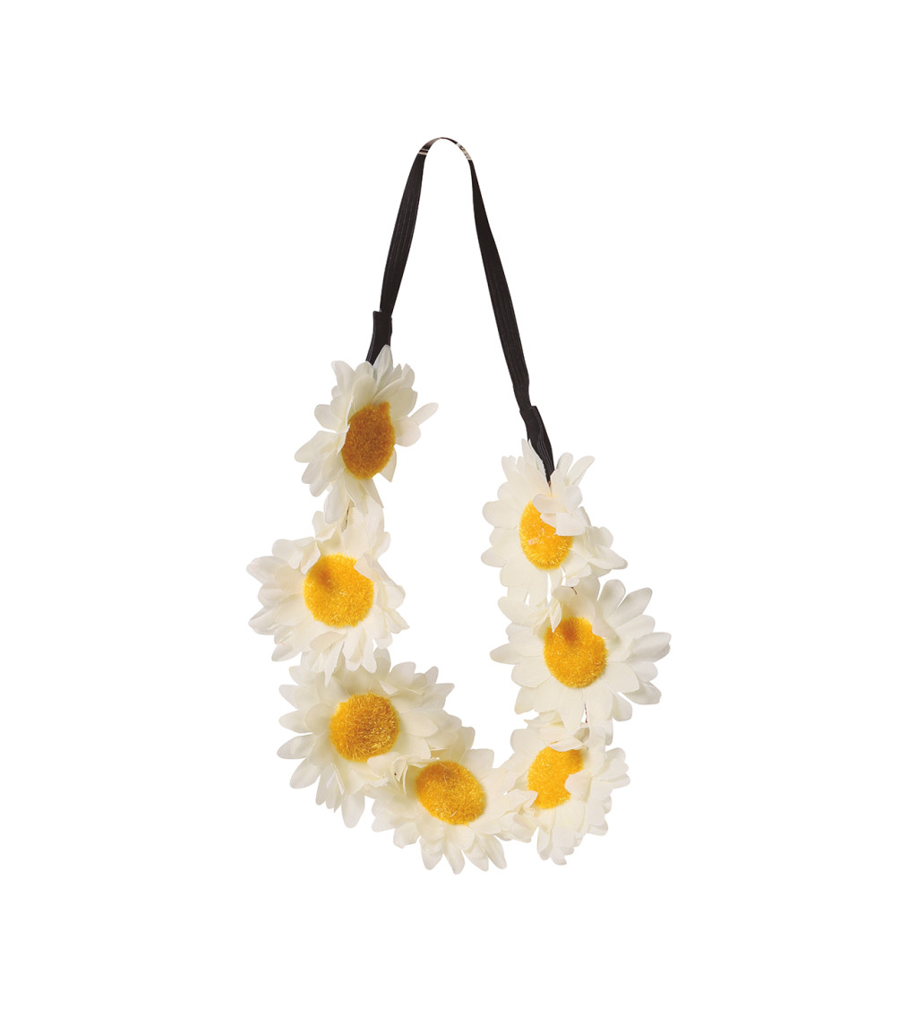 Čelenka - z bílých květů