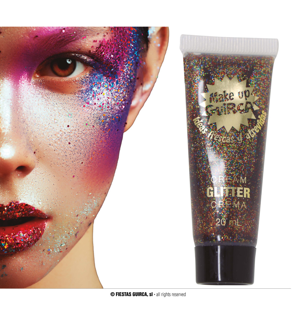 Třpytivý krémový make-up - barevný