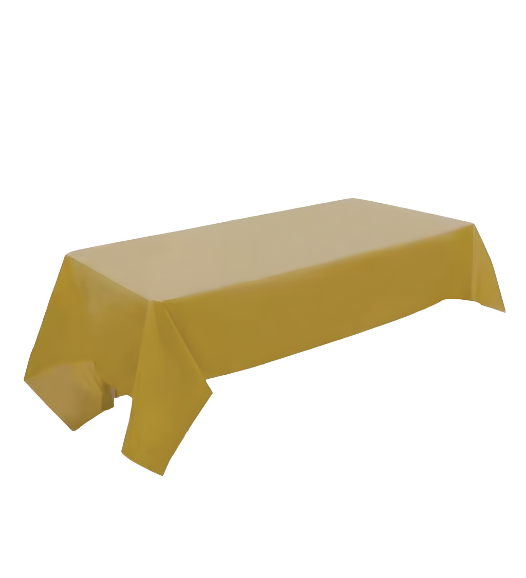 Plastový ubrus - Zlatý