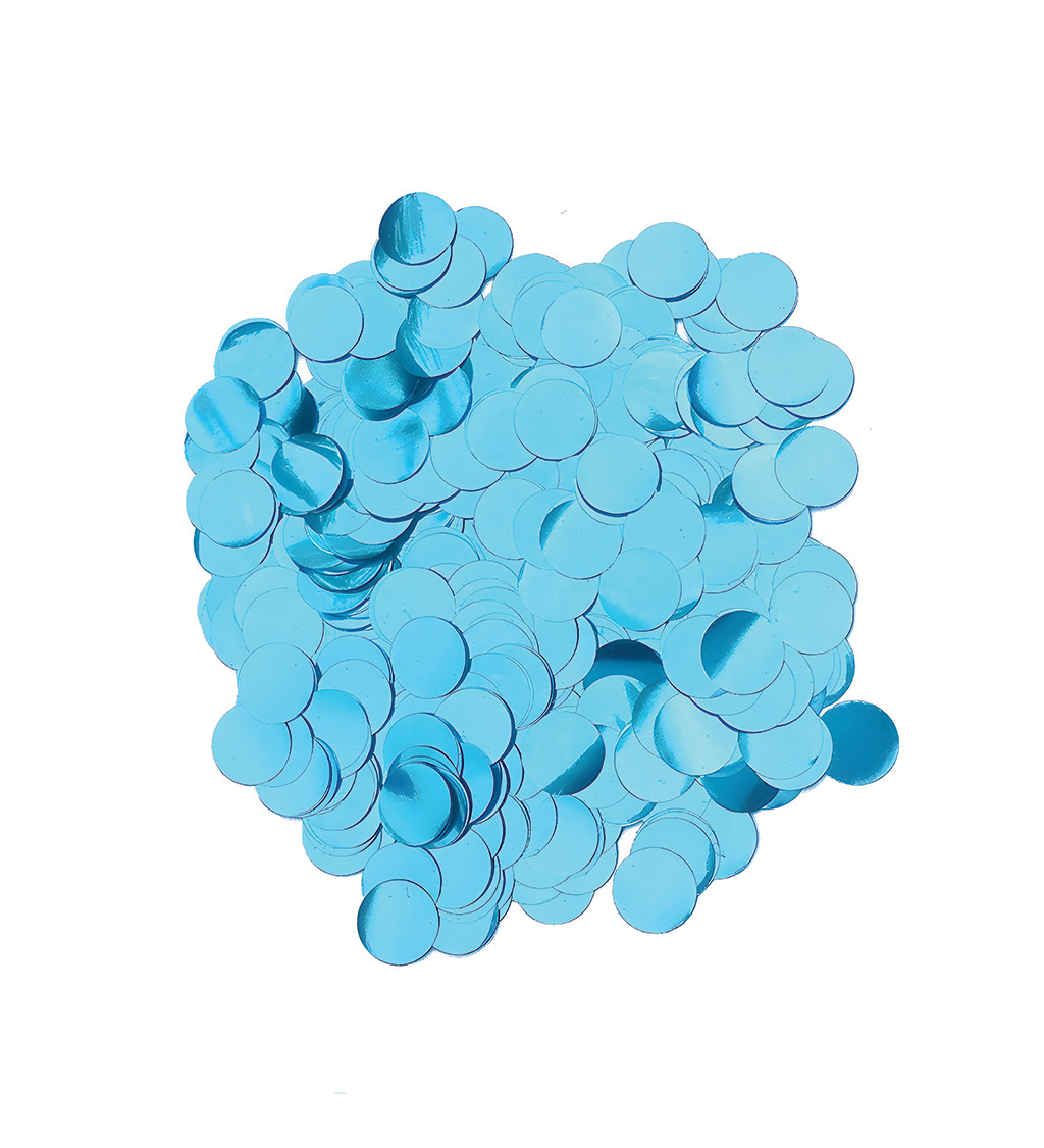 Metalické konfety - Světe modré