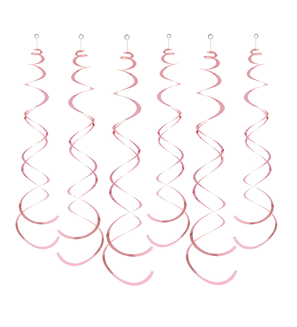 Dekorační spirály - Růžové
