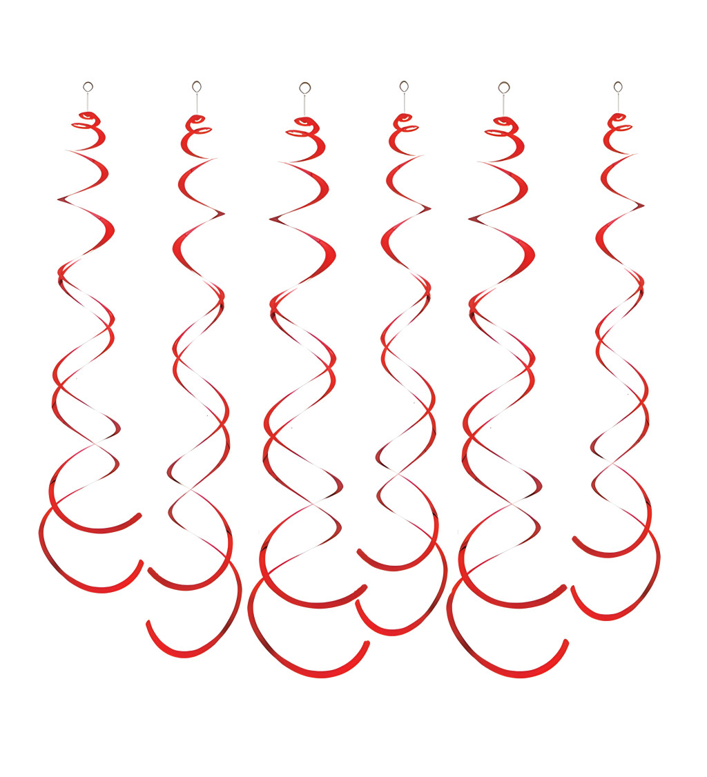 Dekorační spirály - Červené