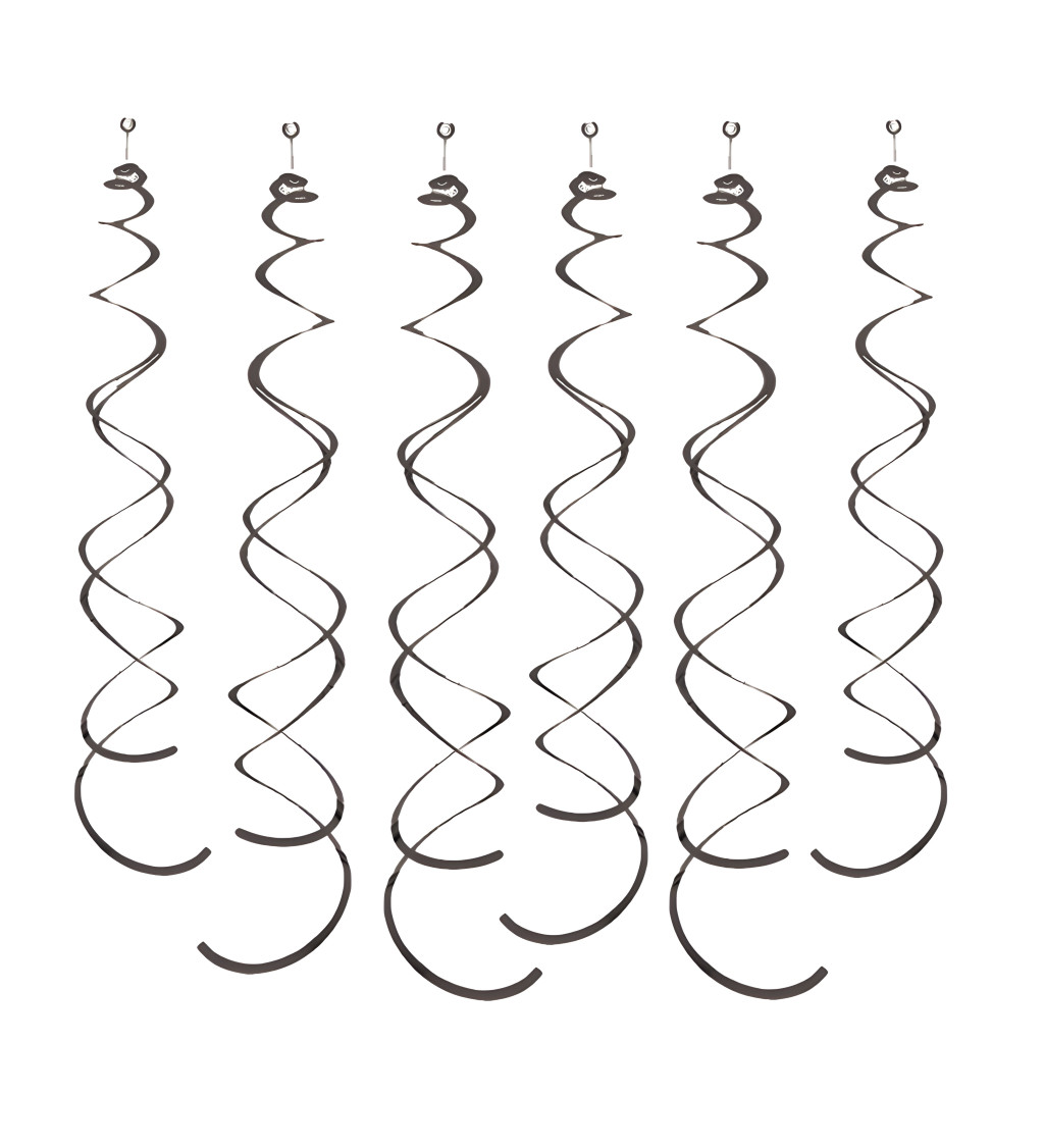 Dekorační spirály - Černé
