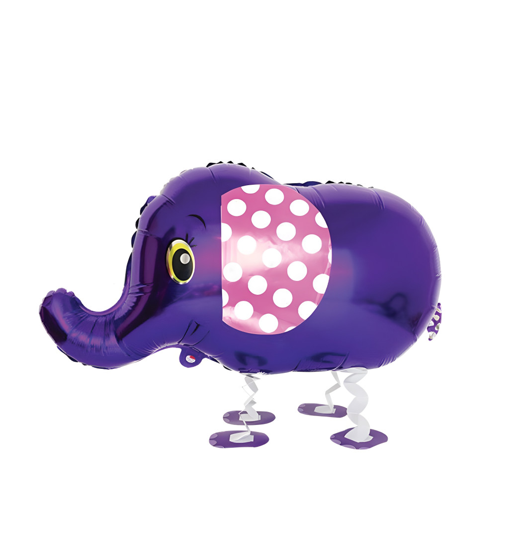 Chodící balónek - Fialový slon