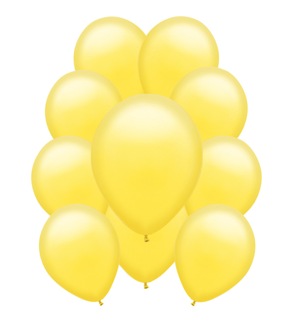 Latexové balónky pastelové - Žluté